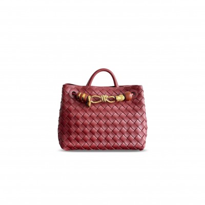 BOTTEGA VENETA SMALL ANDIAMO SAPELE RED 743568 (25*22*10.5cm)